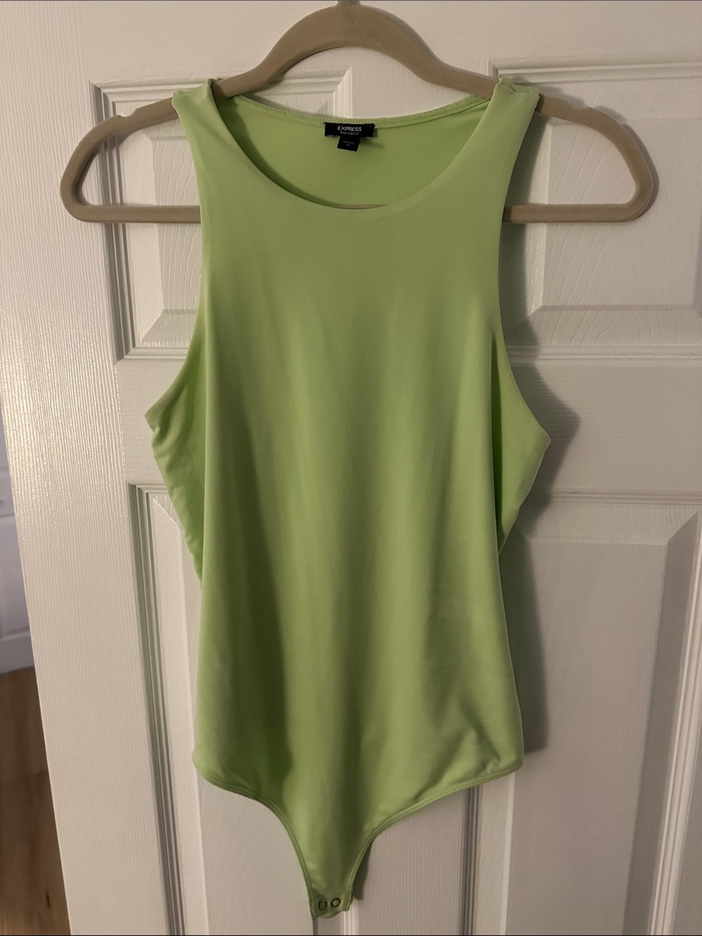 Express Neon Lime Sleeveless Bodysuit